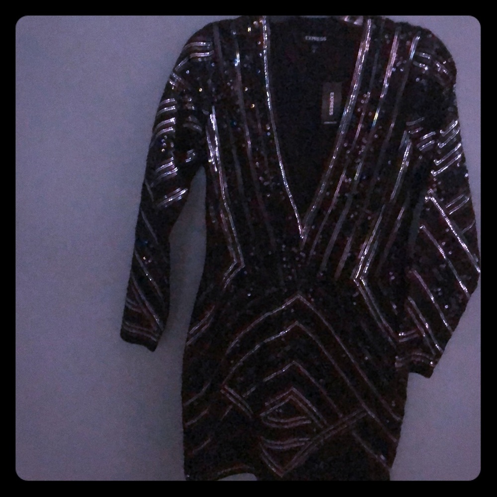 Black sequence Dress